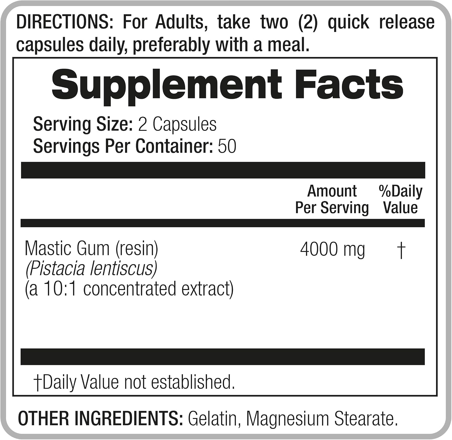 Lab - Mastic Gum - 100 Cápsulas - FITO MEDIC'S