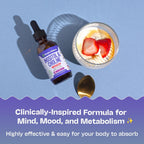 Gotas Líquidas de Inositol y Colina – Vegano, No GMO, Fácil de Tomar – Suplemento de Inositol de Absorción Mejorada – Vitaminas Prenatales para Mujeres – Apoya la Salud Celular y el Bienestar General (Frutos Rojos, 60ml)