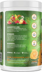 Panda Superfood: Mezcla de Superalimentos Naturales con Probióticos, Ashwagandha y Lion's Mane - 13.76 Oz (Sabor Piña)
