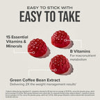 Hydroxycut Multivitamin Gummies - 90 Count - Green Coffee Extract - Caffeine Free