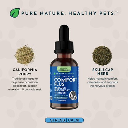 Comfort Plus Herbal Formula para Perros y – Perros grandes: 15 gotas, 2-3 veces al día. – Image 3