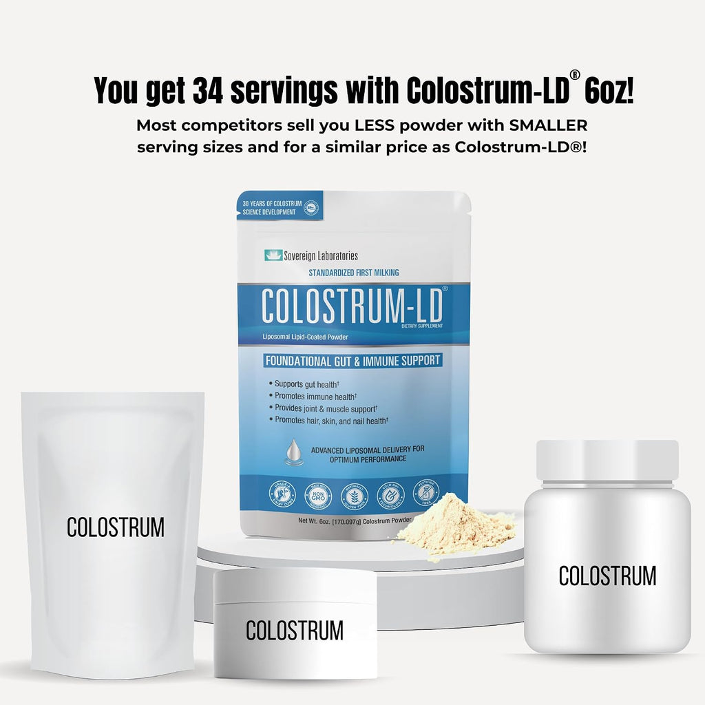 Sovereign Laboratories Calostro-LD en polvo | Sin sabor | 6 oz (34 raciones)