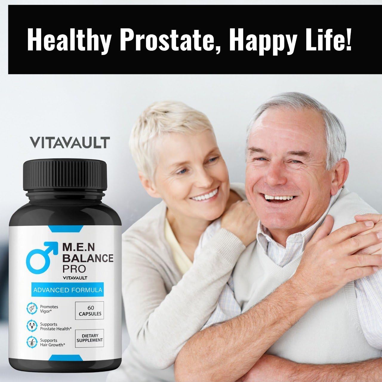 Vitavault M.E.N. Balance Pro Cápsulas - Apoyo Prostático y Energía (3 Envases)