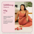 Bariatric Advantage Multivitamínico Masticable Advanced Multi EA - Alta Potencia con Hierro para Pacientes Bariátricos - Sabor Fruta Mixta - 60 Comprimidos