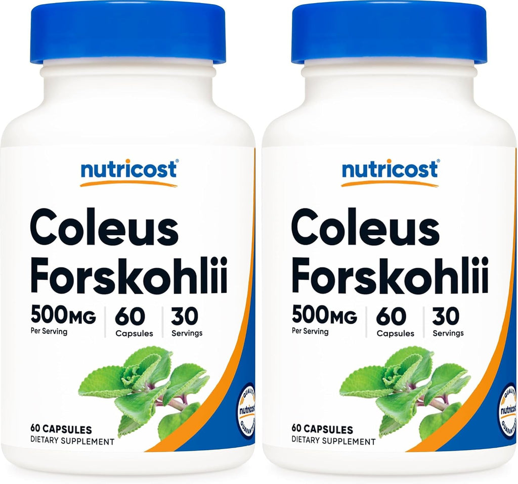 Nutricost Coleus Forskohlii 500mg, 60 Capsules - Maximum Strength Formula