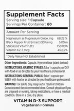 Vita4Life! Vitamin D3 with K2 and Magnesium | High Absorption | 60 Capsules