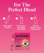 Neutonic Mezcla Nootrópica en Polvo - Sabor Wild Berry (16 sticks)