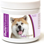 Healthy Breeds Akita Multivitamínico Masticables Blandos para Perros, 60 unidades