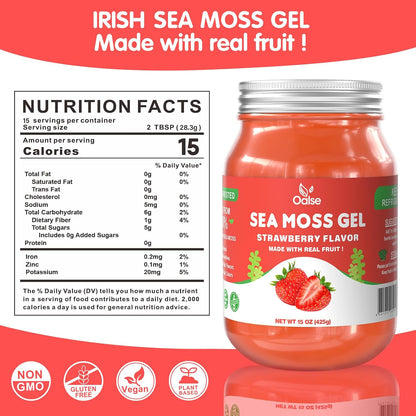 OALSE Gel de Musgo Marino Irlandés Silvestre - 425 g (Fresa) – Image 3