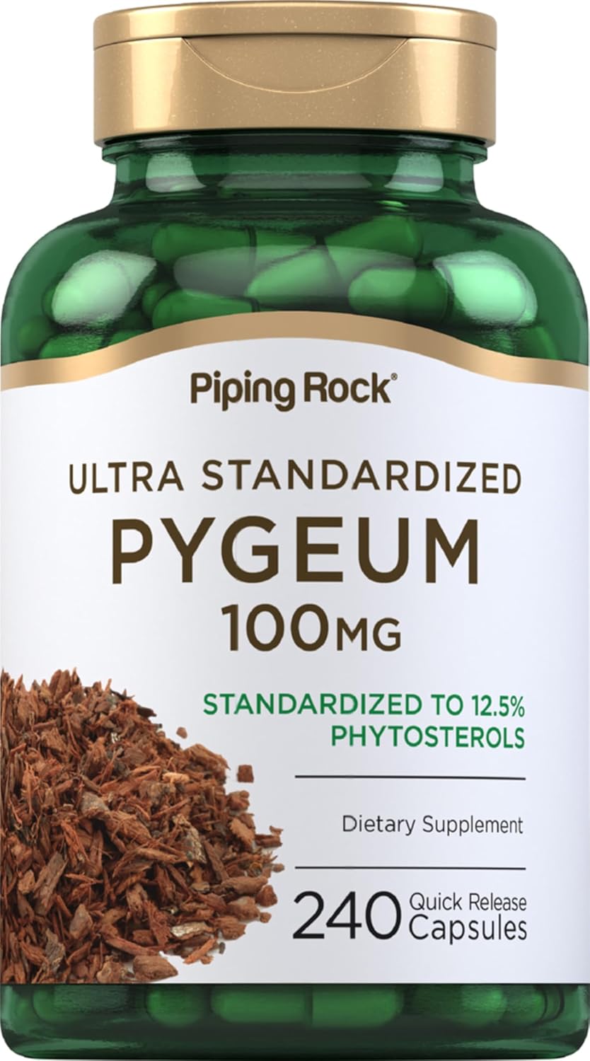 Piping Rock Pygeum Africanum 100 mg | 240 Cápsulas | Extracto Estandarizado