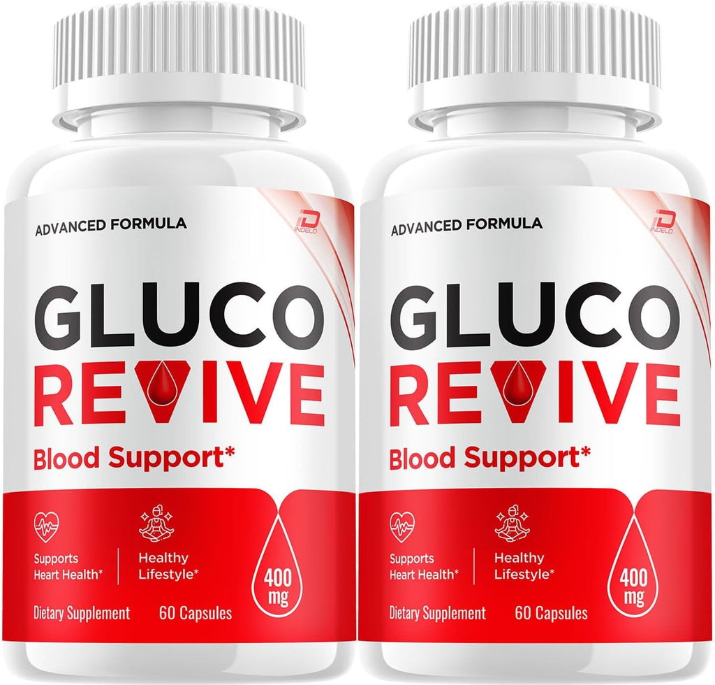 GlucoRevive Cápsulas – Suplemento Avanzado con Ingredientes Naturales (2 Paquetes, 120 Cápsulas)