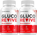 GlucoRevive Cápsulas – Suplemento Avanzado con Ingredientes Naturales (2 Paquetes, 120 Cápsulas)