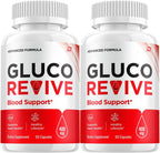 GlucoRevive Cápsulas – Suplemento Avanzado con Ingredientes Naturales (2 Paquetes, 120 Cápsulas)