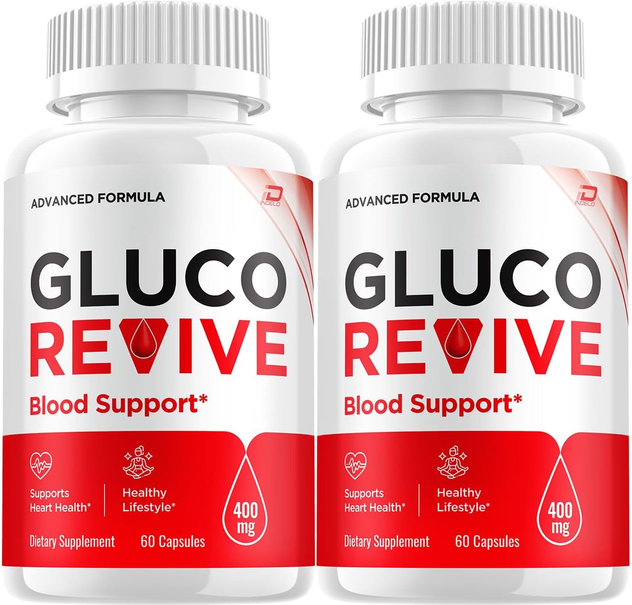 GlucoRevive Cápsulas – Suplemento Avanzado con Ingredientes Naturales (2 Paquetes, 120 Cápsulas)