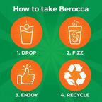 Berocca Energy Vitaminas B y C Sabor Naranja Tabletas Efervescentes 60 unidades