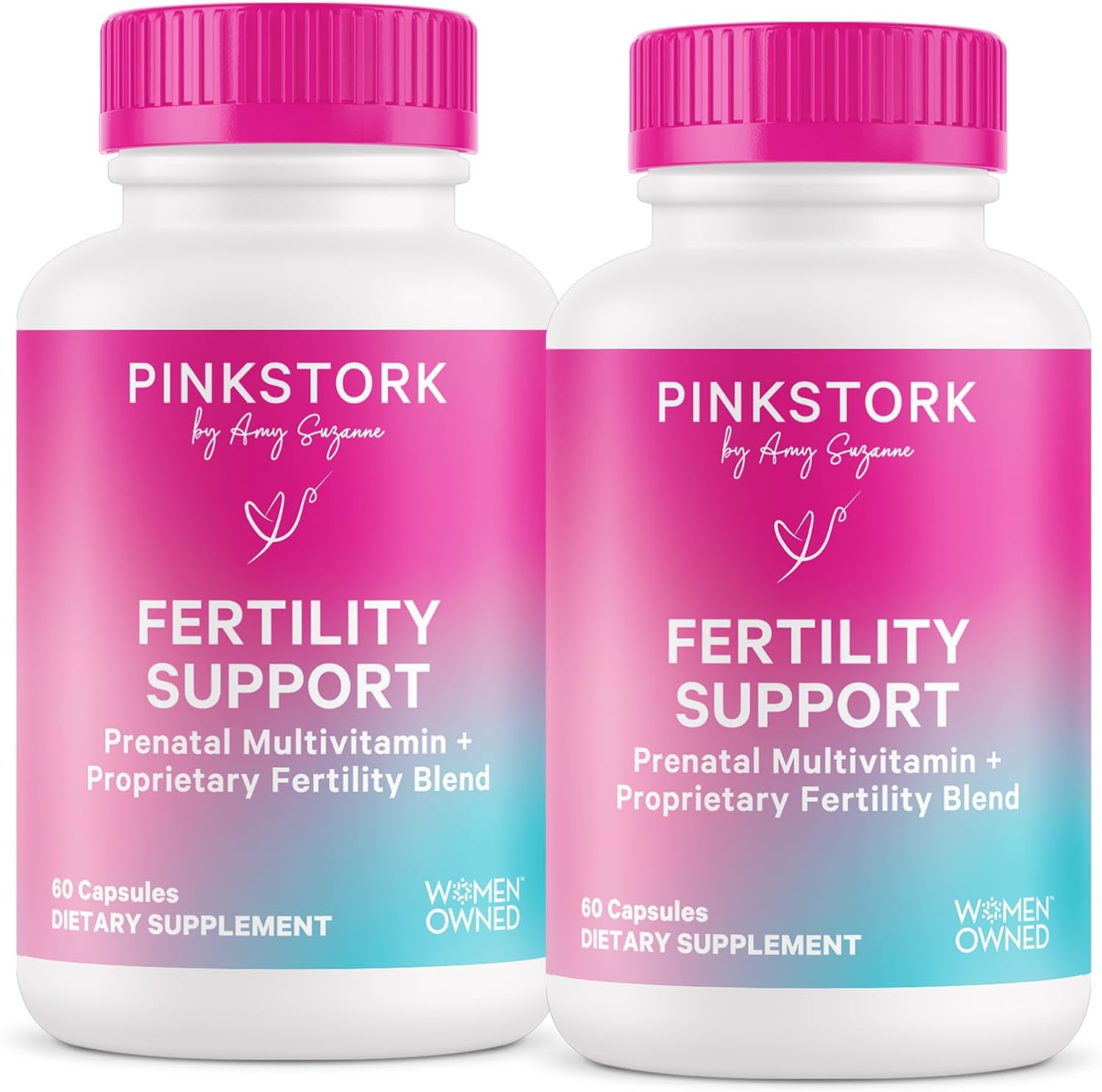 Pink Stork Suplementos de Fertilidad para Mujeres - 120 Cápsulas