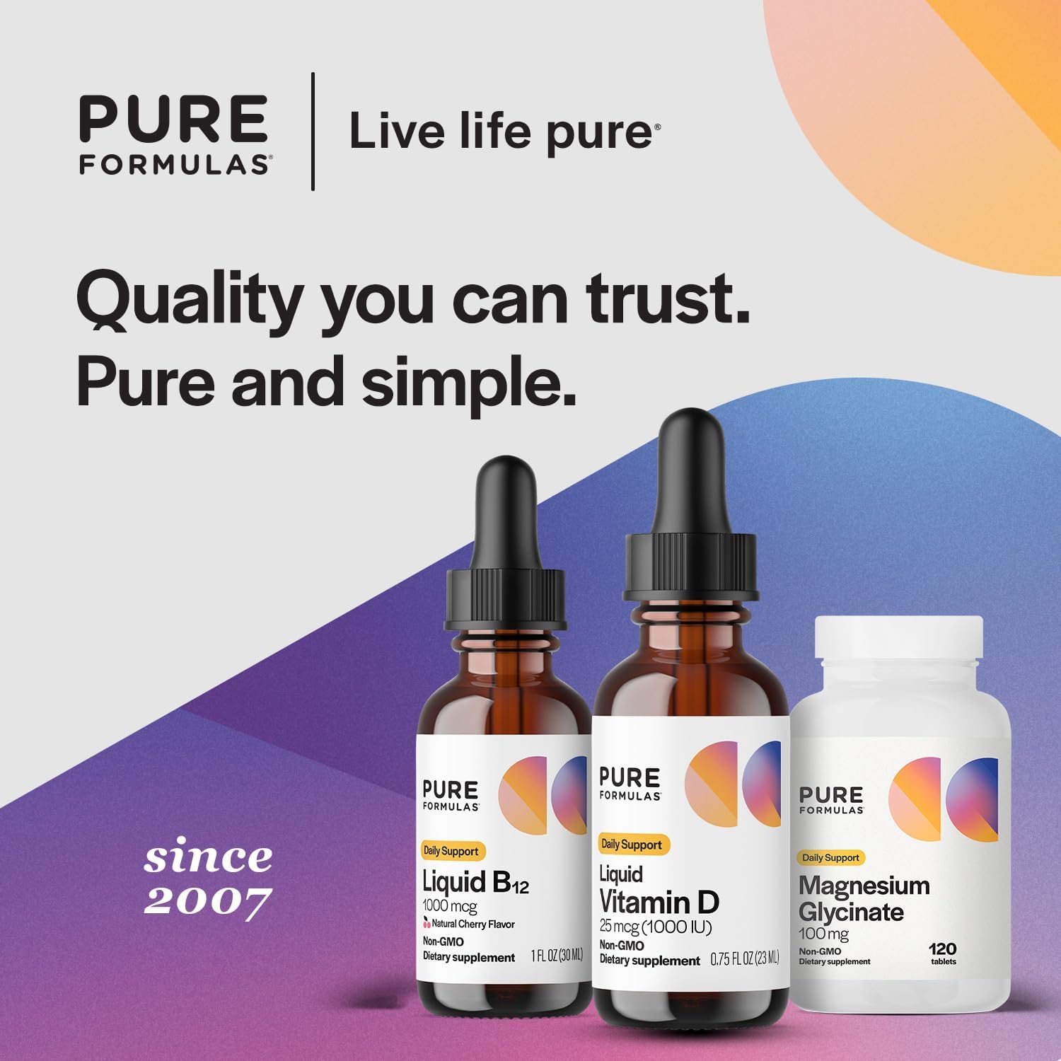 PureFormulas Vitamina D3 Líquida 25 mcg (1.000 UI) - Gotas de Vitamina D3 para Adultos y Niños - No Transgénico, Vegetariano - 22 ml