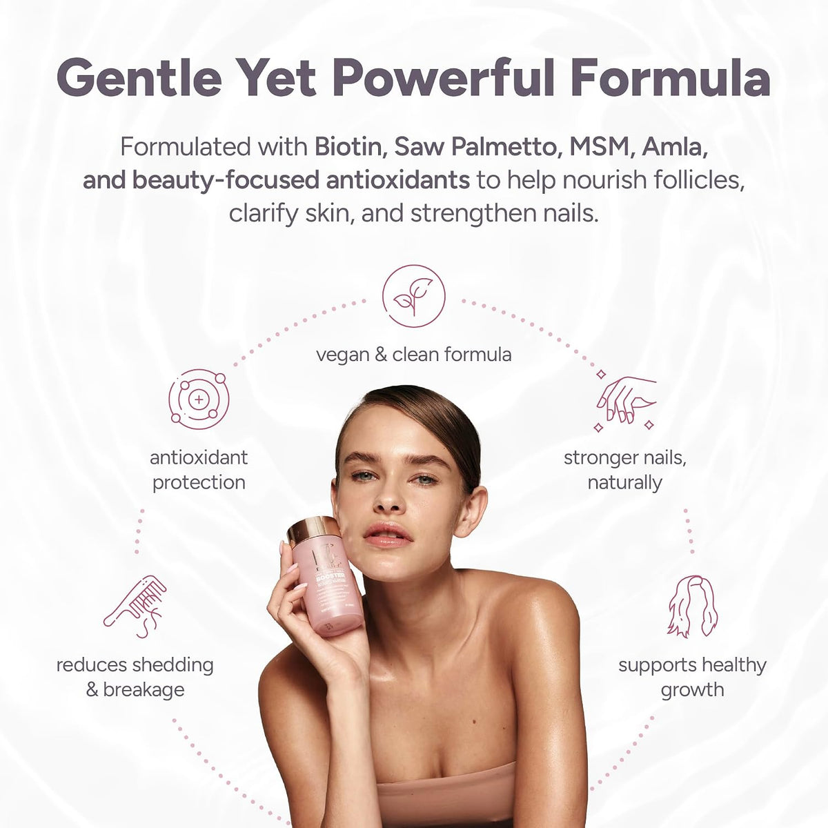 Halo Beauty Suplemento para Cabello, Piel y – Fitoceramidas (ceramidas de arroz): Lipidos vegetales que – Image 3
