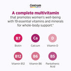 Centrum Menopausia Apoyo Sofocos Multivitamínico Completo con geniVida, 30 Comprimidos