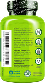 NATURELO Vitamin C with Organic Acerola Extract and Citrus Bioflavonoids - Vegan Supplement - 500 mg per Capsule - 90 Capsules