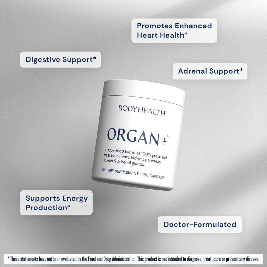 BodyHealth Organ+ Complejo de Órganos de Ternera - 150 Cápsulas