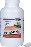 LANDAU Chewable Vitamin C 100 mg with Acerola - 500 Tablets Berry Flavor