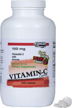 LANDAU Chewable Vitamin C 100 mg with Acerola - 500 Tablets Berry Flavor
