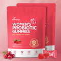VivoNu Probióticos Femeninos en Gominolas - Equilibrio Vaginal y Digestivo - 60 Gominolas de Arándano Rojo