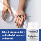 Patient One Dry Eye Care | Complemento para aliviar ojos secos e irritados | con Omega 3, GLA y más | 120 cápsulas