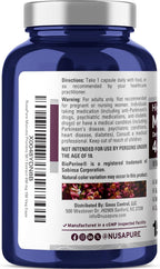 NusaPure Mucuna Pruriens Cápsulas, 450 mg, 150 Cápsulas Vegetales (Sin Gluten, No OGM)