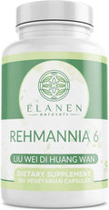 Liu Wei Di Huang Wan, Rehmannia 6, Six Flavor Rehmannia, 100 Cápsulas Vegetales