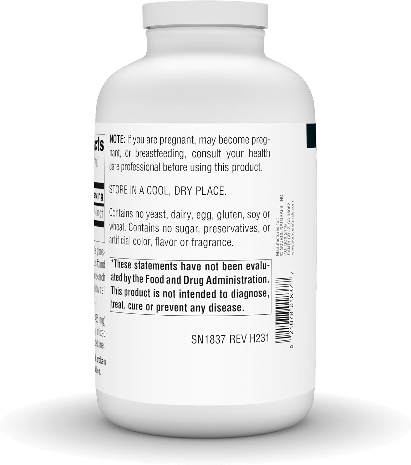 Source Naturals Inositol Puro - 454 g (16 oz) en Polvo