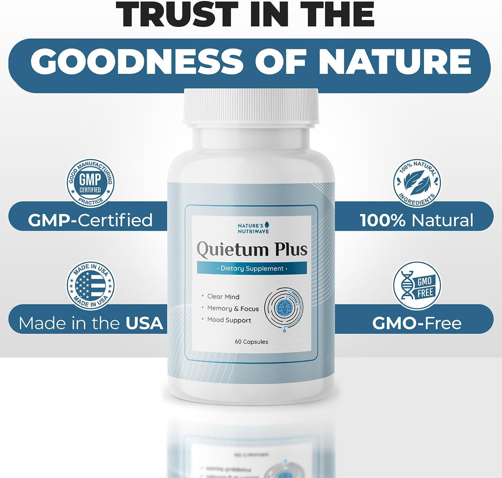 Quietum Plus – Cápsulas de Extractos Herbales – 60 Cápsulas