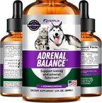 Adrenal Support Liquid Supplement for Dogs, Cats, Puppies & Kittens, 2 Oz