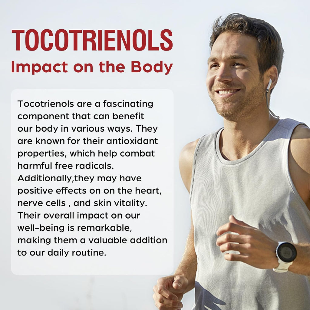 Kroppssund Tocotrienol Supplement 800mg - Vitamina E con Tocotrienoles - 60 Cápsulas Líquidas