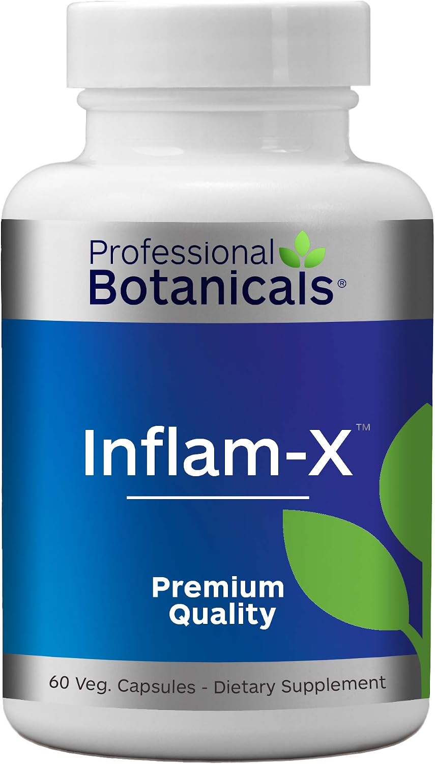 Professional Botanicals Inflam-X-Vegan Immune System and Circulatory Support - 60 Cápsulas Vegetales