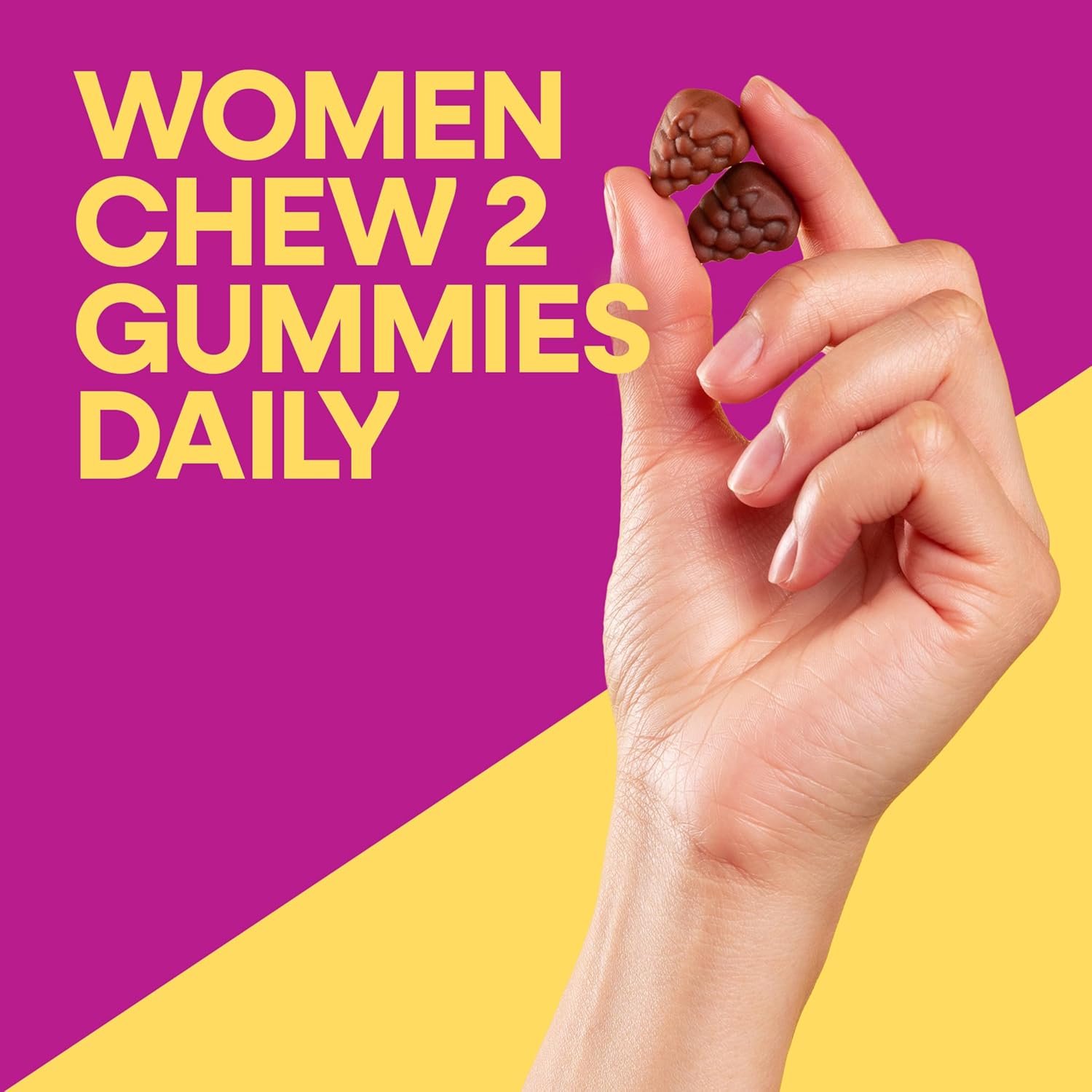 Nature's Way Alive! Gomas Multivitamínicas para Mujer, Sabor a Bayas Mixtas, 130 Gomas