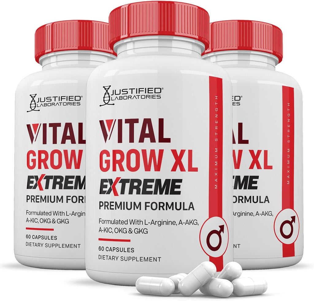Vital Grow XL Extreme Pills 1600MG – Fórmula Premium para la Salud Masculina (60 Cápsulas)