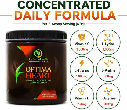 OptimaEarth Optima Heart – Polvo de Vitamina C y L-Lisina en Alta Dosis, Inspirado en Linus Pauling, 30 Dosis – Image 6