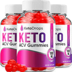 Keto Drops ACV Gummies - 3 Paquetes (180 Gominolas)