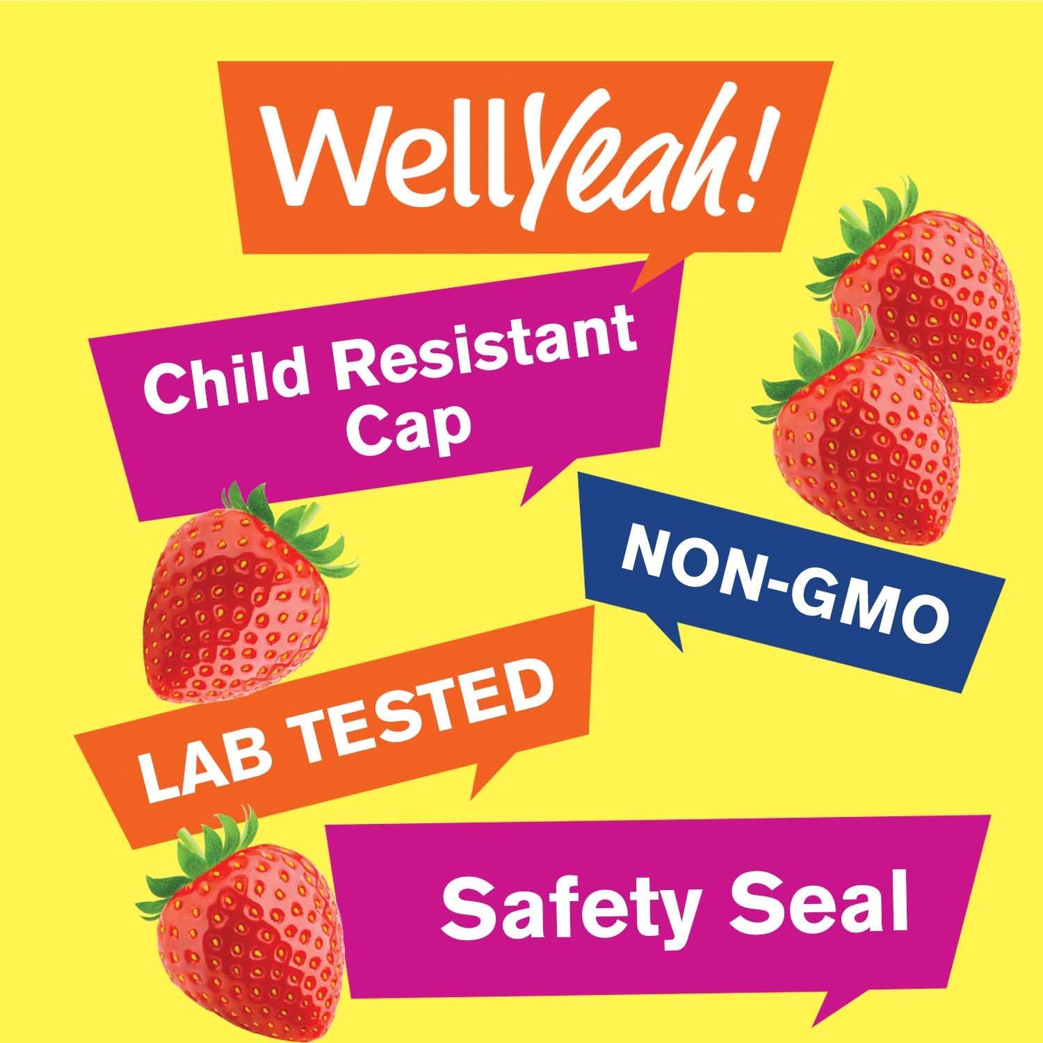 WellYeah Vitamina B6 Gominolas de Alta Potencia – 100 mg por ración – Vegano, Sin Gluten – 60 Gominolas