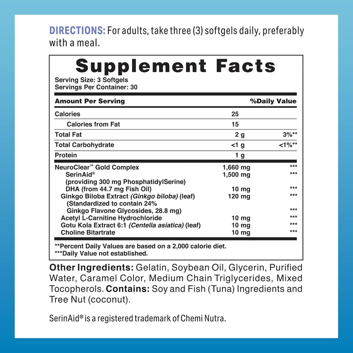 Vitamin World NeuroClear Gold Plus 90 Cápsulas – Image 2