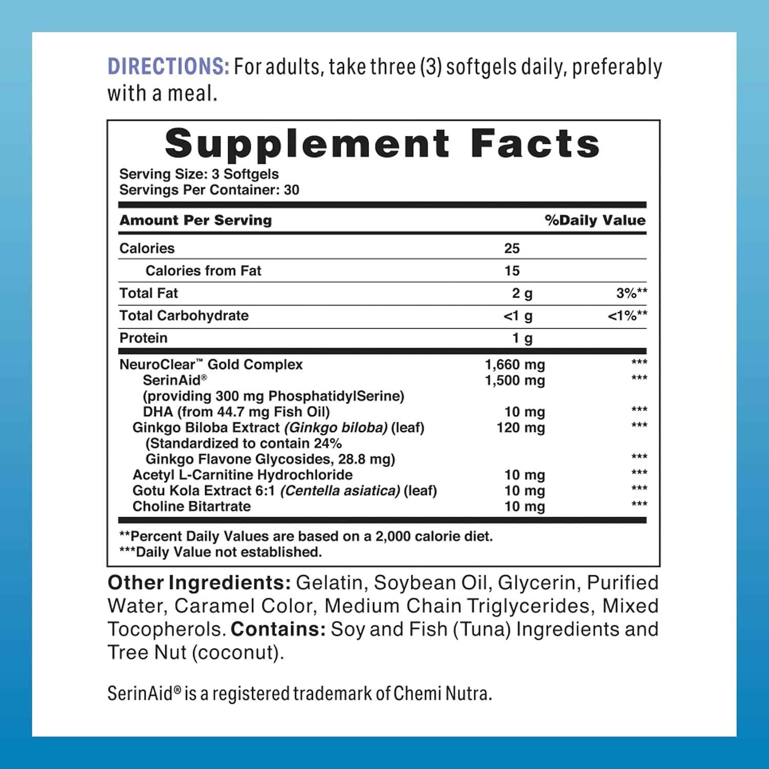 Vitamin World NeuroClear Gold Plus 90 Cápsulas