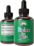 Peak Performance Kids Calm Gotas Calmantes para Niños - Ayuda para la Relajación y el Sueño - Sin Sabor, Sin Azúcar, Vegano con Magnesio y Manzanilla - 59 ml