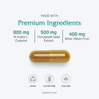 Vitanica Metabolic Manager - Suplemento Herbal para Apoyo Metabólico Saludable con Vitamina D - Vegano - 120 Cápsulas