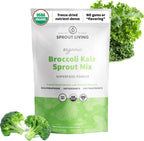 Sprout Living Mezcla de Brócoli y Col Rizada Orgánicos Liofilizados - 113g (32 raciones)