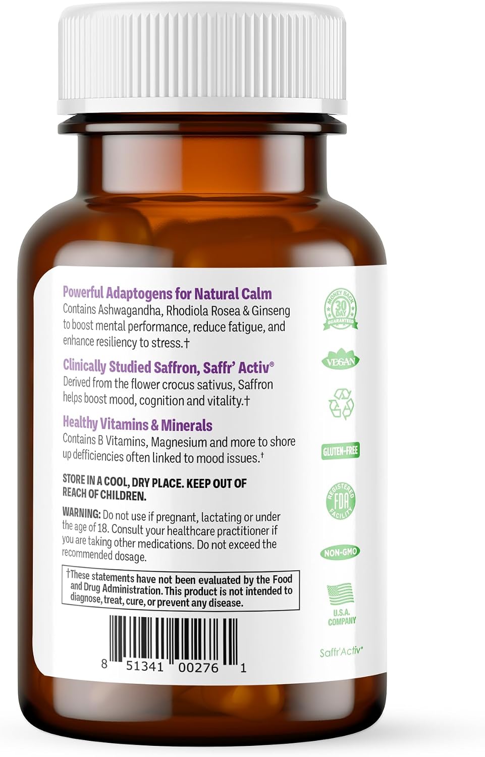 Procera Mood Support, Apoyo al Estado de Ánimo, 60 Cápsulas