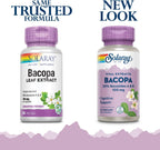 SOLARAY - Bacopa Ayurvedic Herbs, 100 mg | 60 Capsules