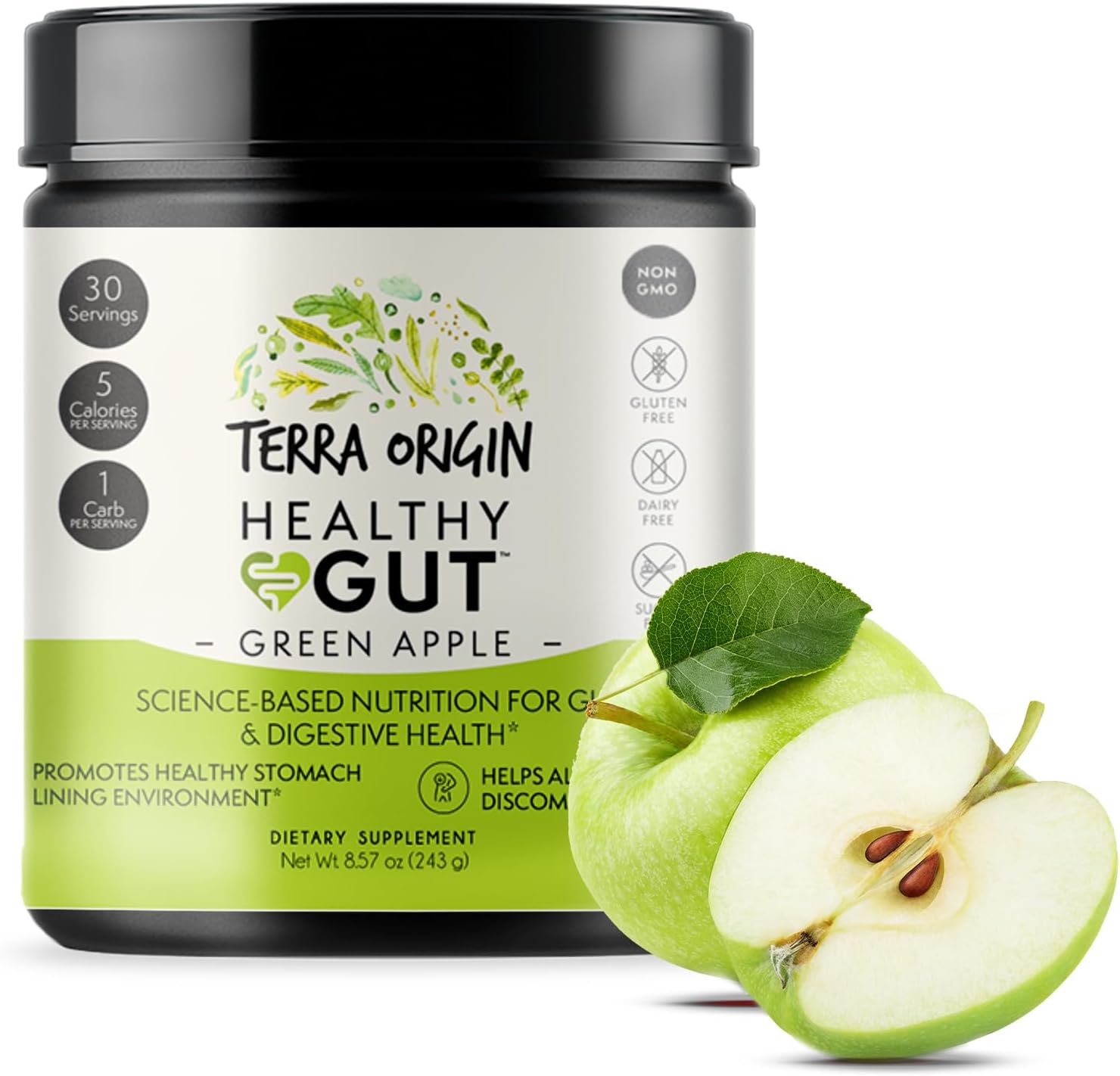 TERRA ORIGIN Healthy Gut Powder (Sabor Berry) - 30 Raciones