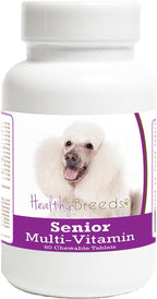 Healthy Breeds Multivitamínico para Perros Mayores - 60 Comprimidos Masticables Sabor Hígado